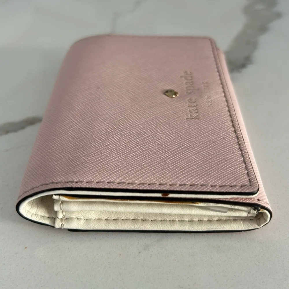 Kate Spade Mikas Pond Christine Light Pink Small Wallet Card Hokder